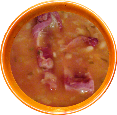Ciorba de fasole cu afumatura 400G (340/60gr.)