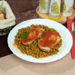 Meniu nr.20 - Cotlet de porc cu mazare