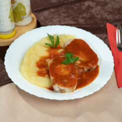 Meniu nr.35 - Cotlet de porc impanat 150G